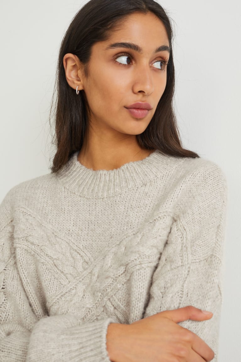 C&A Recycled Jumpers Dames Wit | 8106XZKHT