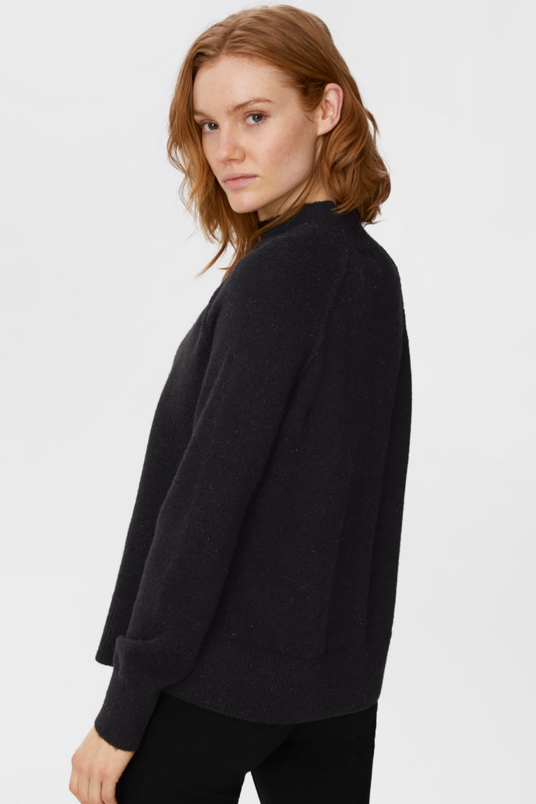 C&A Recycled Jumpers Dames Zwart | 1269EDCNQ