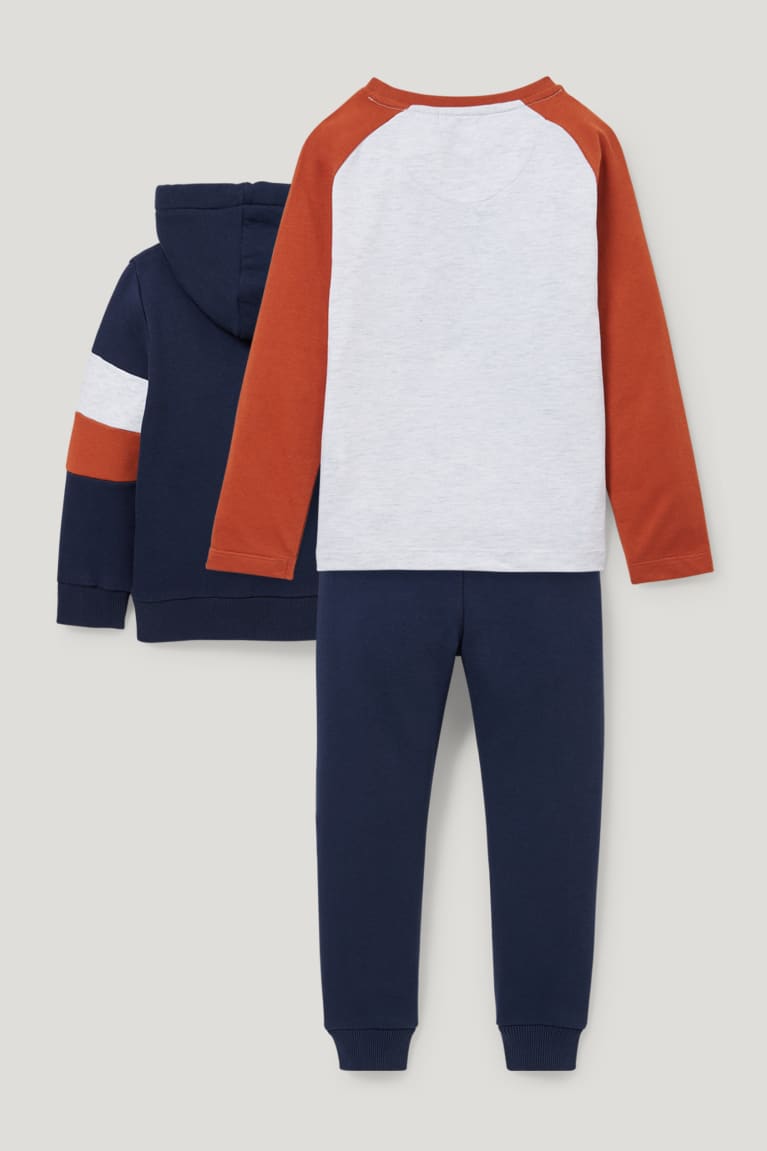 C&A Set, Long Sleeve And Joggers 3 Piece Broek Jongens Donkerblauw | 2786FKWNB