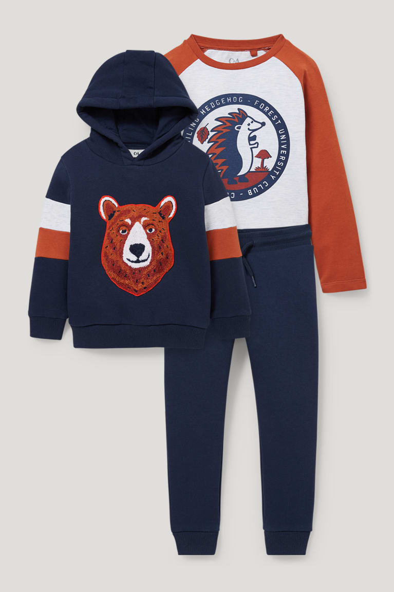 C&A Set, Long Sleeve And Joggers 3 Piece Broek Jongens Donkerblauw | 2786FKWNB