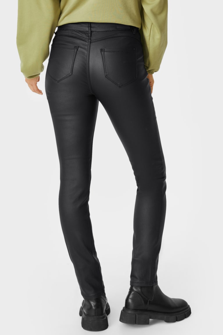 C&A Slim Jeans Dames Zwart | 9326SBMZV