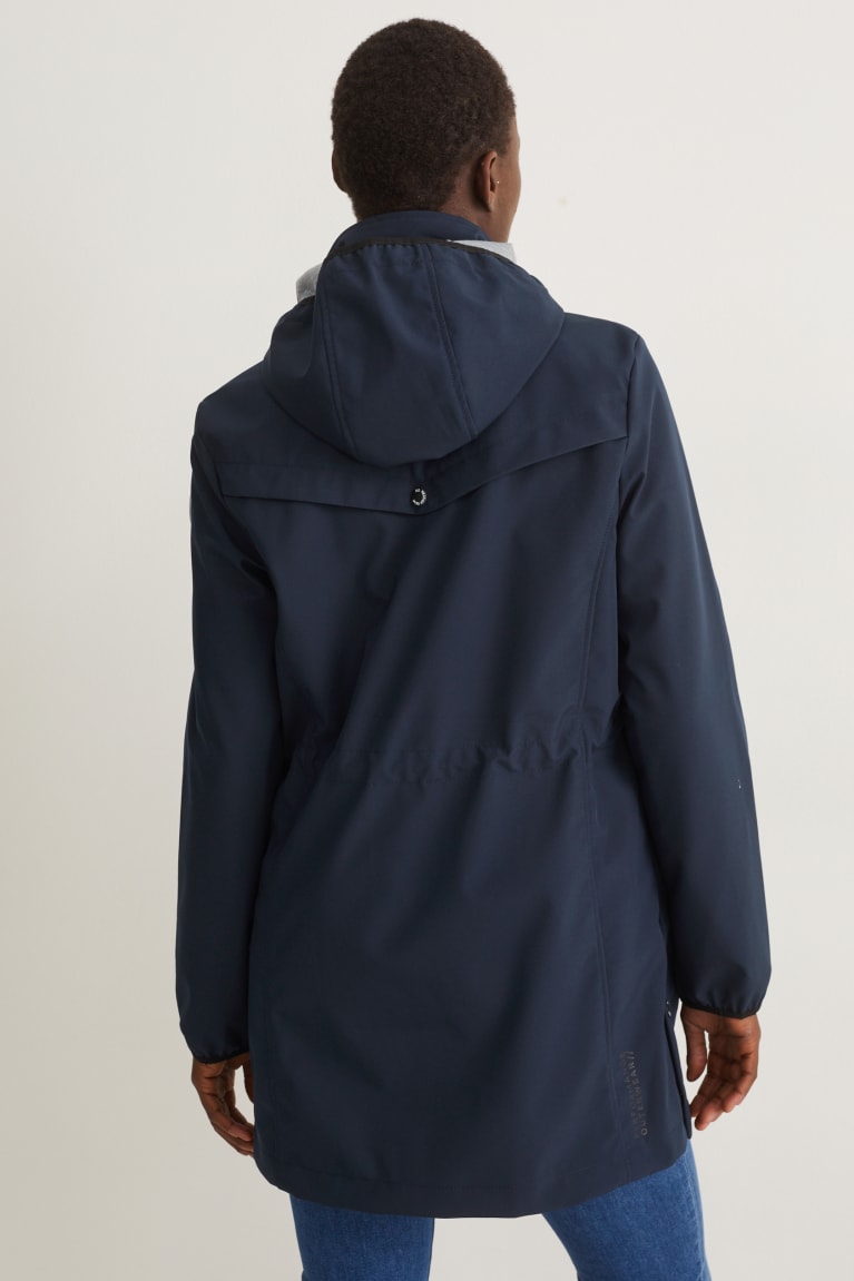 C&A Softshell With Hood Jassen Dames Donkerblauw | 6495WPCQV