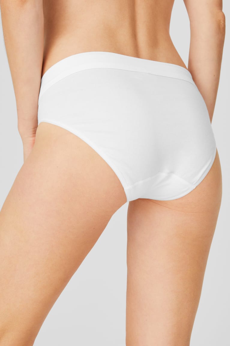 C&A Speidel Briefs With Organic Katoenen Ondergoed Dames Wit | 5769HOXNY