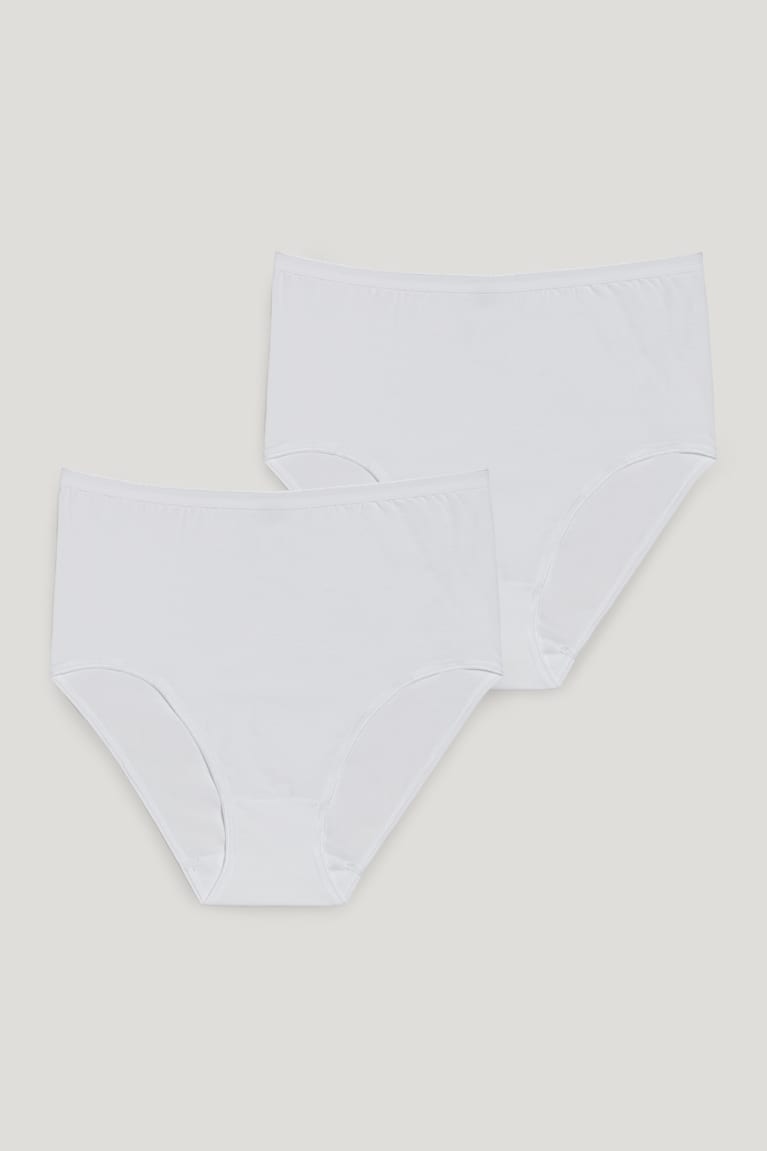 C&A Speidel Multipack Of 2 Briefs Organic Katoenen Ondergoed Dames Wit | 3946SIUXF