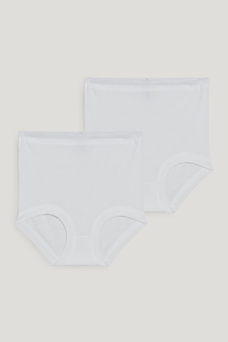 C&A Speidel Multipack Of 2 Briefs Organic Katoenen Ondergoed Dames Wit | 8763FYEVD