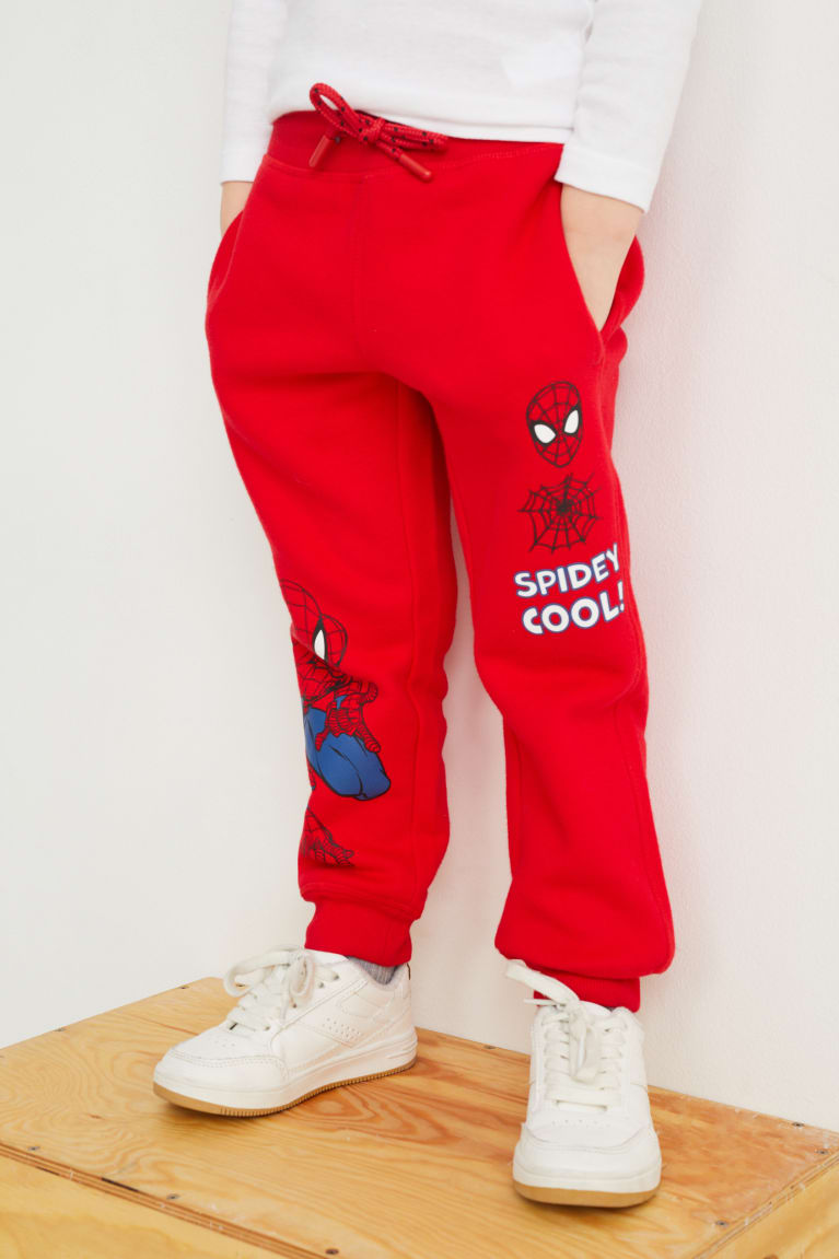 C&A Spider-man Joggers Broek Jongens Rood | 2684XAMNK