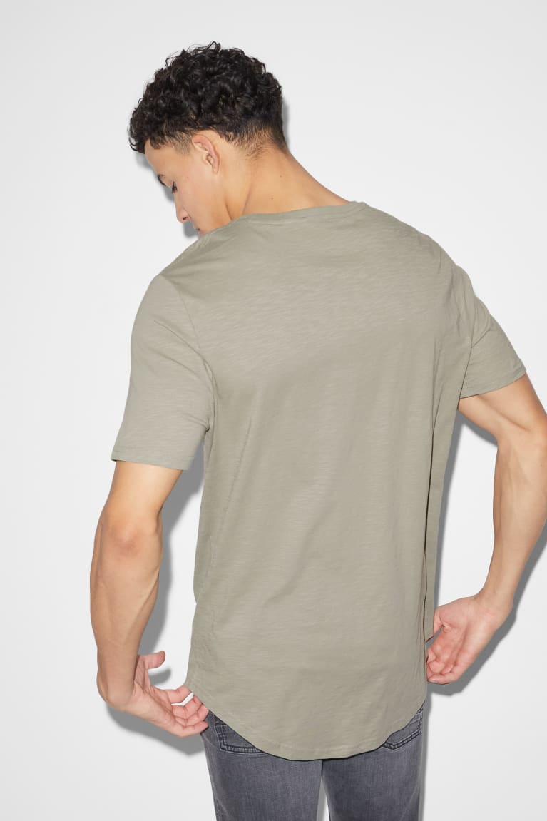 C&A T-shirts Heren Khaki | 5984ZWIAM