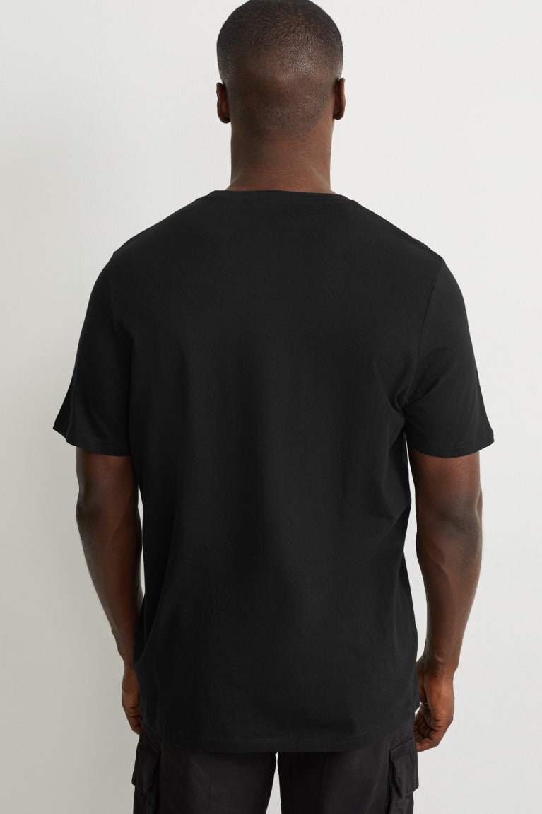 C&A T-shirts Heren Zwart | 2107NMWQF