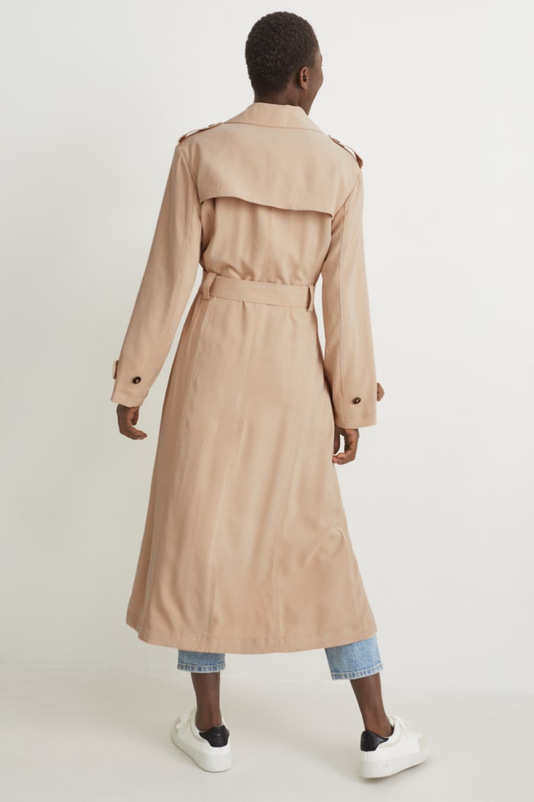 C&A Trench With Lenzing™ Ecovero™ Jassen Dames Beige | 7934AQPYH