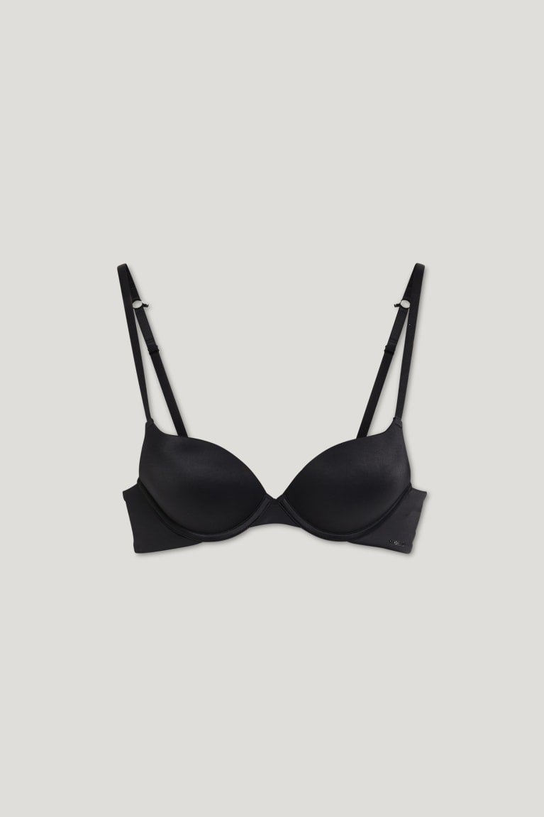 C&A Underwire Bra Demi Gewatteerd Push-up Ondergoed Dames Zwart | 5176BZVKX