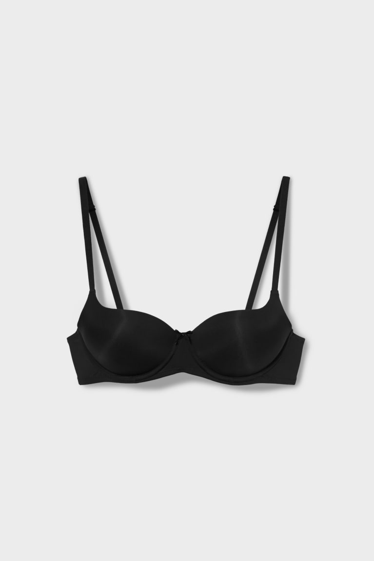 C&A Underwire Bra Full Coverage Gewatteerd Ondergoed Dames Zwart | 3051KSNTW