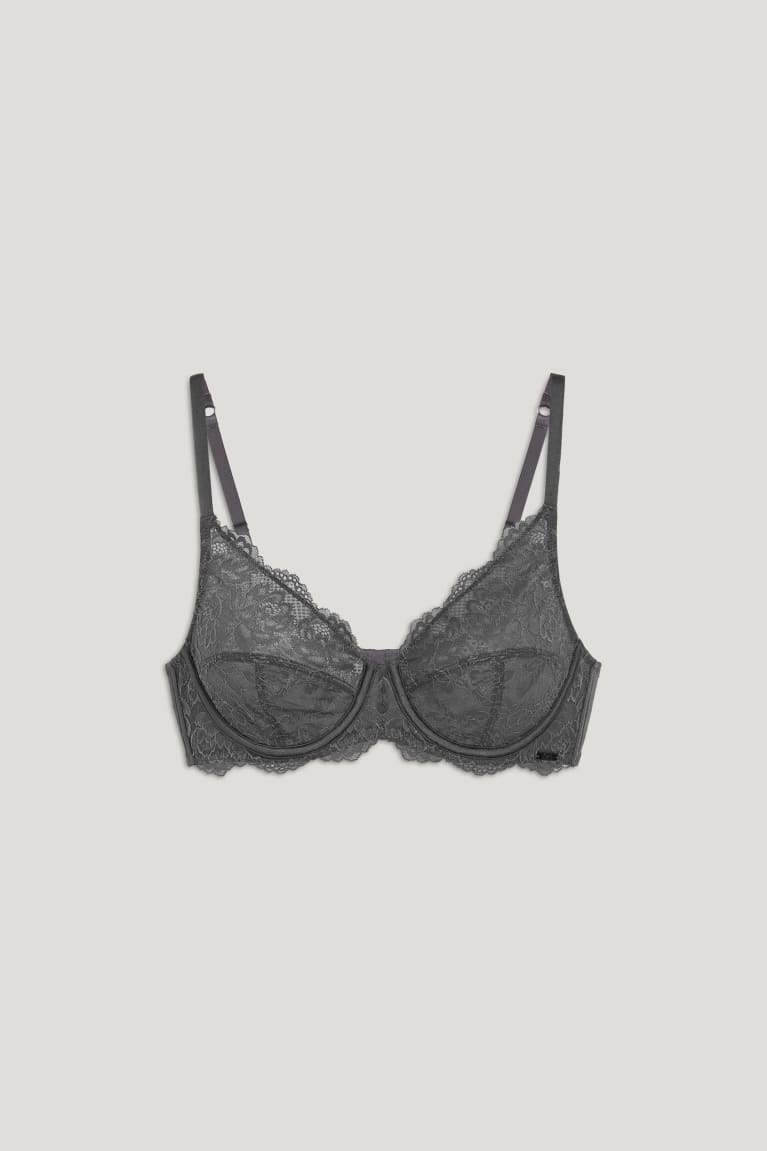 C&A Underwire Bra Ondergoed Dames Donkergrijs | 8206IHYWG